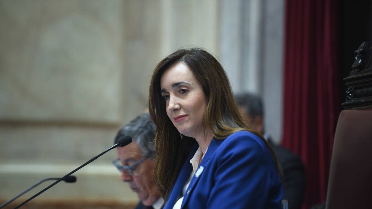 Victoria Villarruel en el Senado. Foto: NA