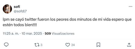 Memes tras la caída de la red social X. Foto: captura X.