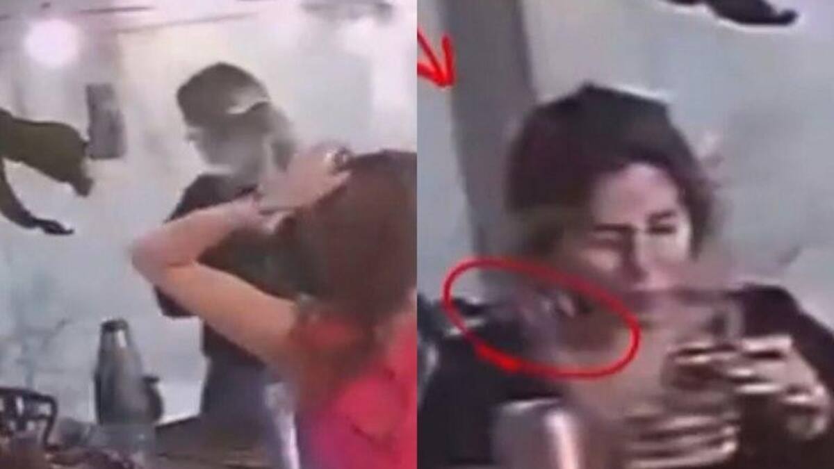 Momento donde siente que la llaman de atrás. Foto: NA.