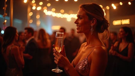 Celebración, festejo, negocios, éxito.