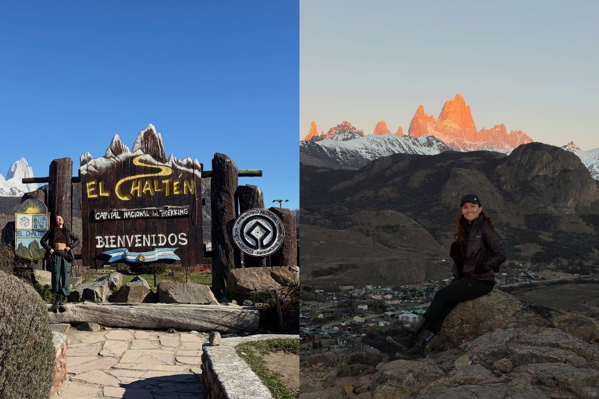 Partió de Venezuela con 2.500 dólares, una mochila y un título universitario. Durante el recorrido trabajó en hostales, hizo dedo por distintos países y descubrió en El Chaltén un lugar donde decidió echar raíces temporales.