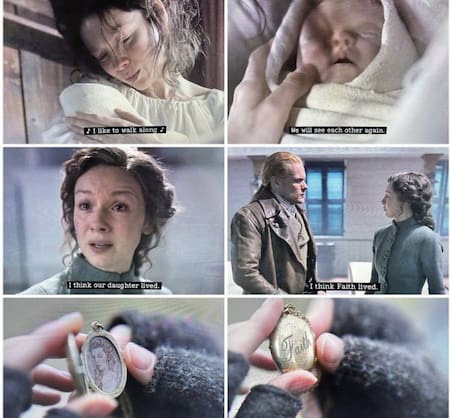 Final de temporada de Outlander. Foto X @maaisel