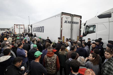 Conflicto con agricultores en Europa. Foto: EFE
