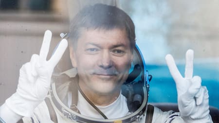El cosmonauta ruso Oleg Kononenko establece el récord de mayor tiempo en el espacio. Foto: EFE