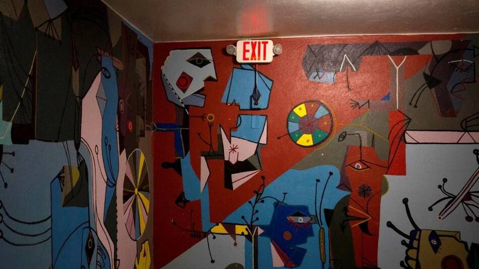 Mural secreto del uruguayo Páez Vilaró en un túnel de Washington, arte, AFP