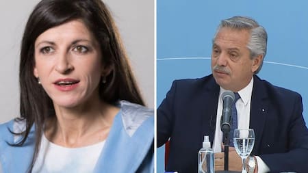 Fernanda Vallejos y Alberto Fernández