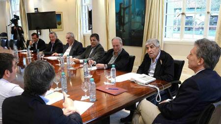 Gobierno y sindicalistas