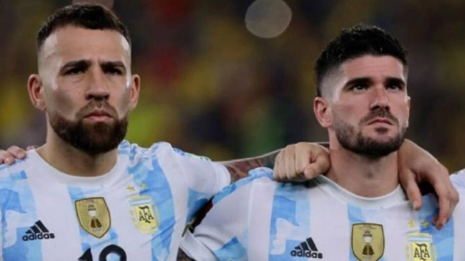 De Paul y Otamendi. Foto: NA.