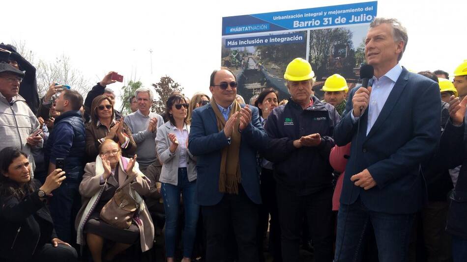 Mauricio Macri inauguró obras en Saladillo, PRESIDENCIA