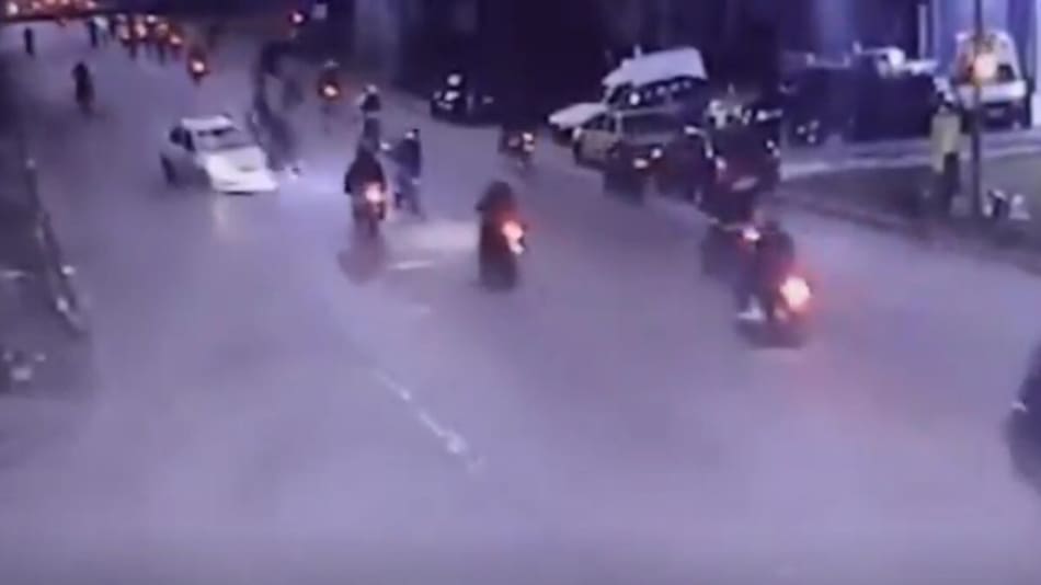 Caravana de motos Mar del Plata. Foto: captura pantalla