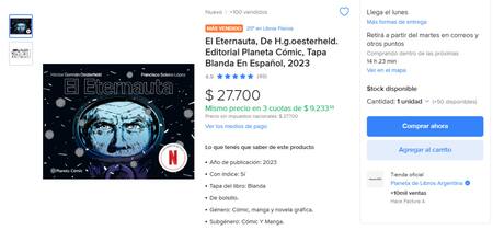 Libro "El Eternauta". Foto: Mercado Libro.
