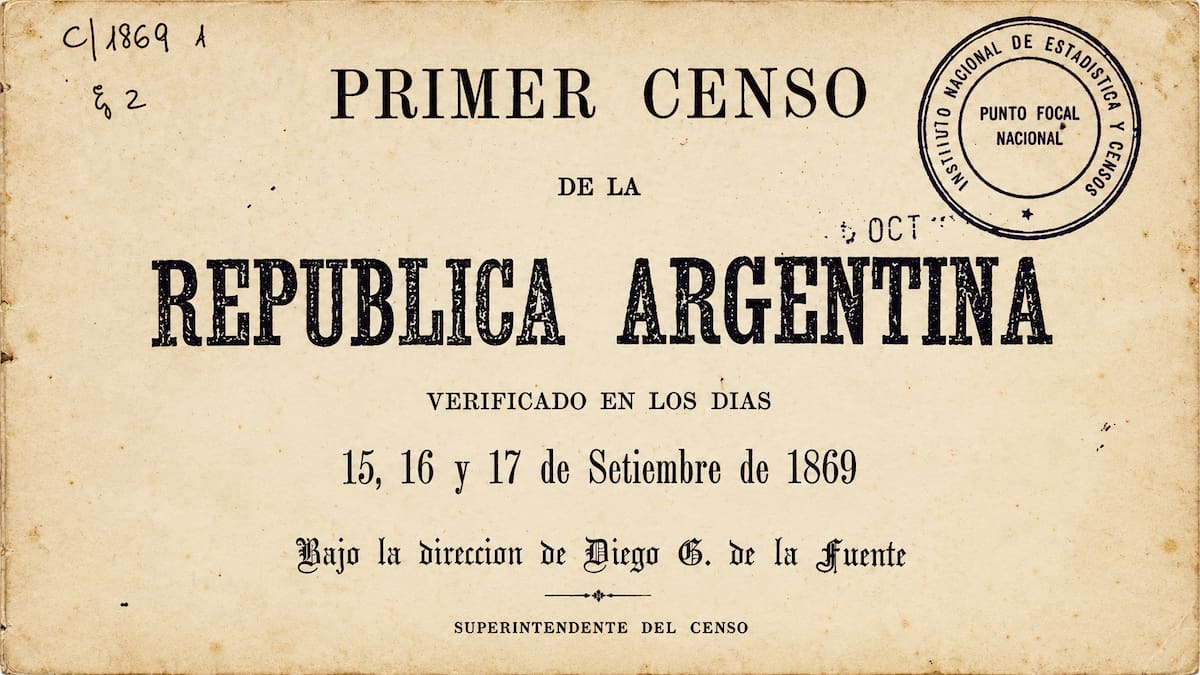 Primer censo bajo la presidencia de Sarmiento