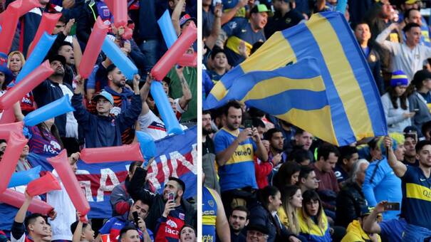 Final de Copa Superliga: el fervor de los hinchas de Boca y Tigre en las tribunas