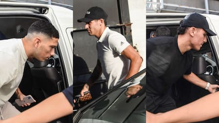 Abiel Osorio, José Florentín y Brian Cufré. Fotos: NA.