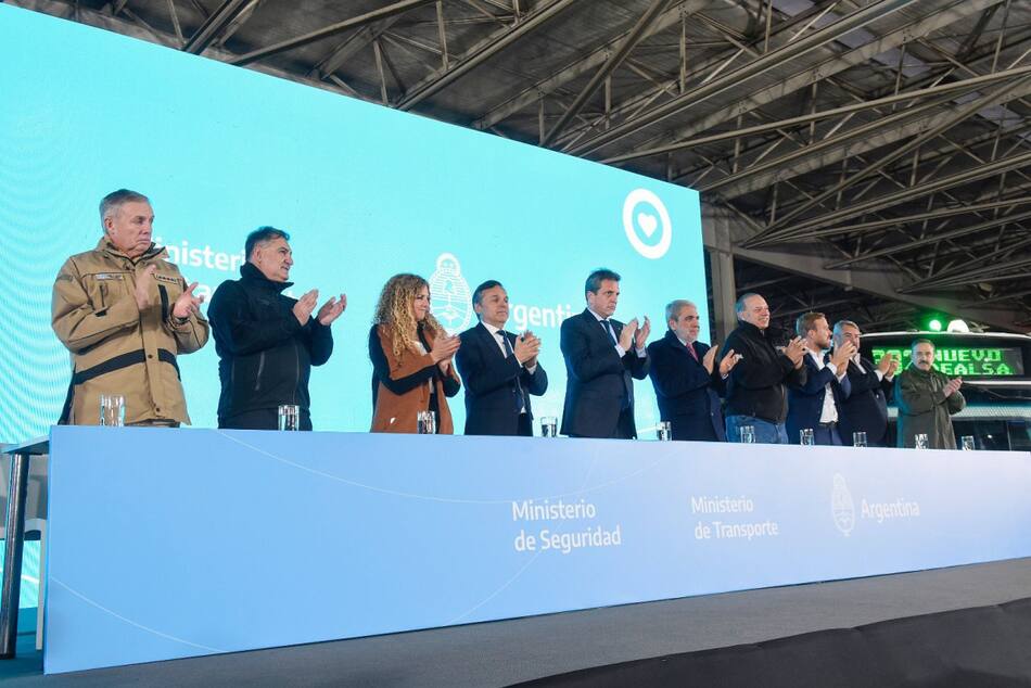 Sergio Massa en Ezeiza. Foto: prensa.