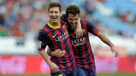 Lionel Messi y Cesc Fábregas, Barcelona FC, NA