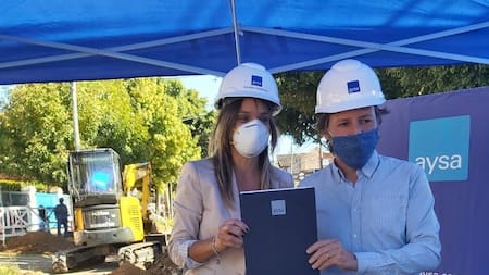 Malena Galmarini recorrió obras en San Miguel junto a intendente Méndez
