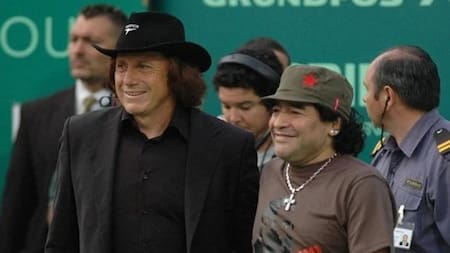 Guillermo Vilas y Diego Maradona