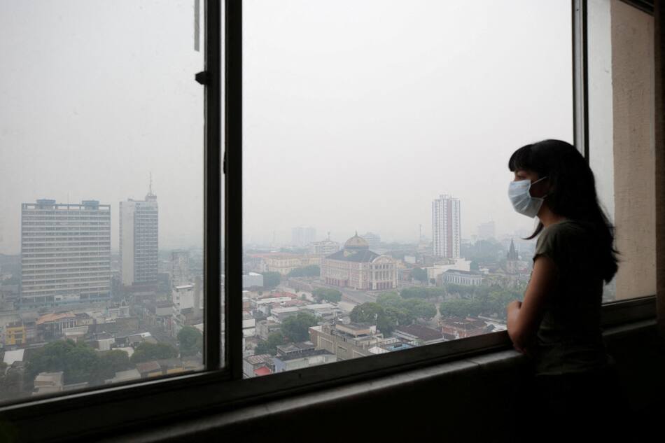 Incendios en la Amazonía afectan el aire de Brasil. Foto: Reuters.
