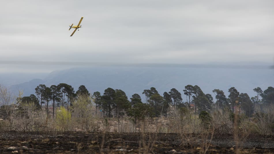 Incendios forestales en Córdoba. Foto: NA.