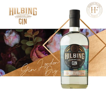 Hilbing Gin London Dry, la bebida alcohólica argentina destacada por Taste Atlas.