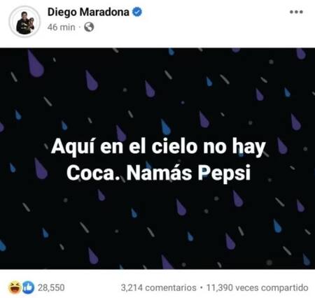 Hackearon las redes de Diego Maradona. Foto: NA.