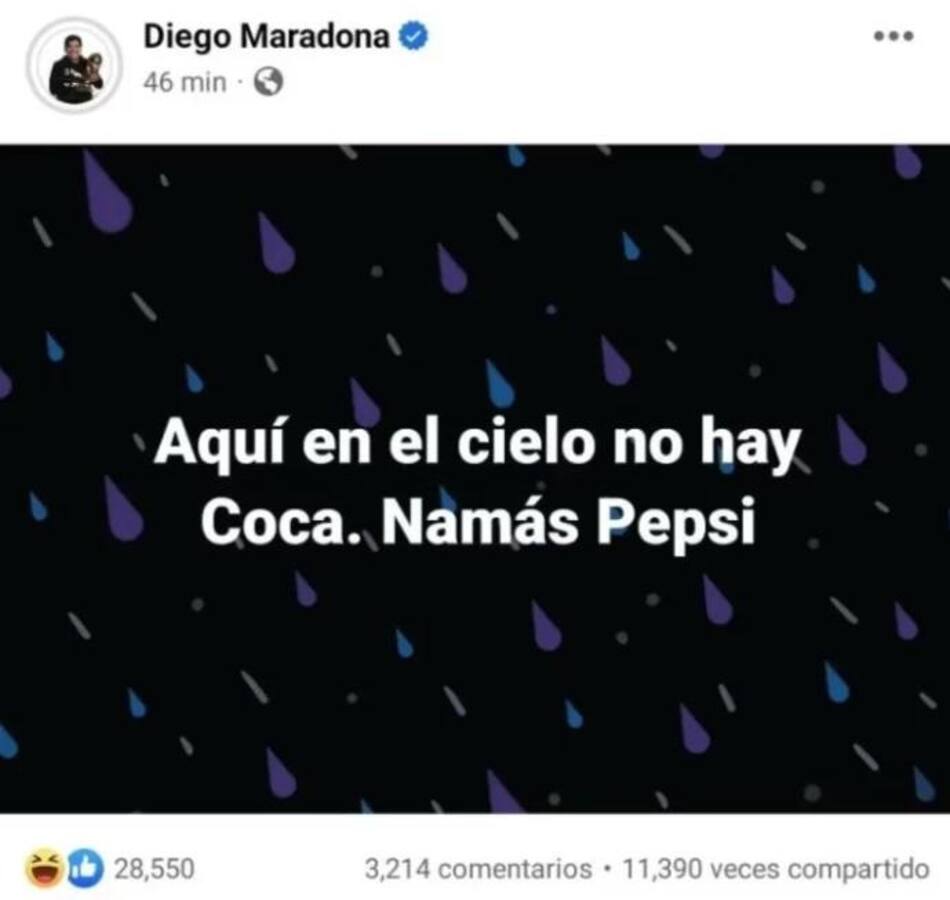 Hackearon las redes de Diego Maradona. Foto: NA.