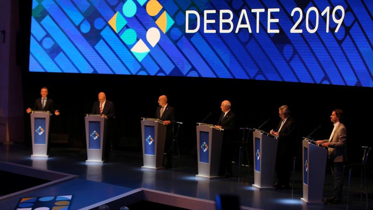 Candidatos en el debate presidencial 2019, REUTERS
