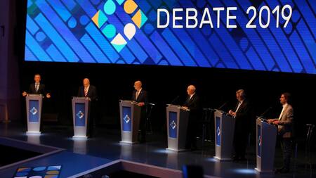 Candidatos en el debate presidencial 2019, REUTERS