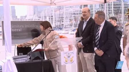 Patricia Bullrich imitó a Javier Milei en un acto con Sturzenegger. Foto: Captura de video.