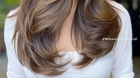 Corte de pelo mariposa. Foto Pinterest