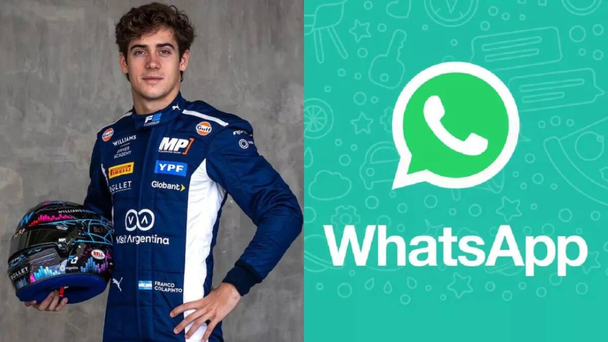 Franco Colapinto, WhatsApp.