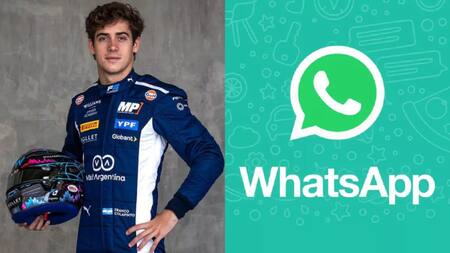 Franco Colapinto, WhatsApp.