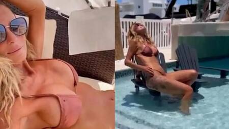 Vacaciones de Sabrina Rojas. Foto: NA.