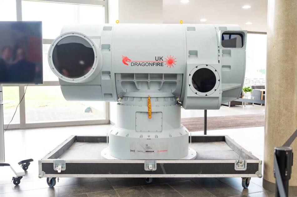 Sistema británico de defensa DragonFire. Foto: Ministerio de Defensa Británico