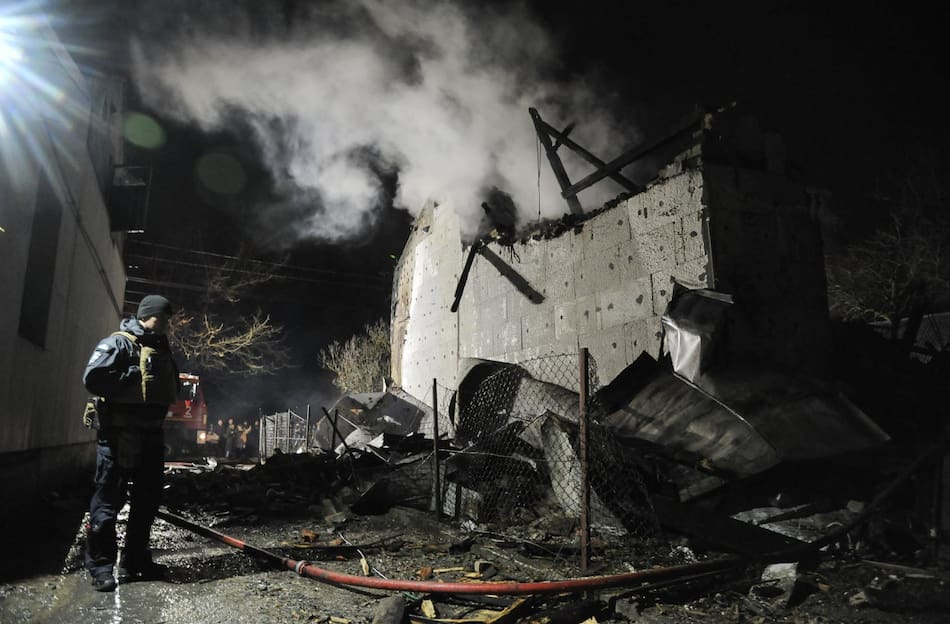 Rusia atacó a Ucrania con un número récord de drones durante Año Nuevo. Foto: EFE.