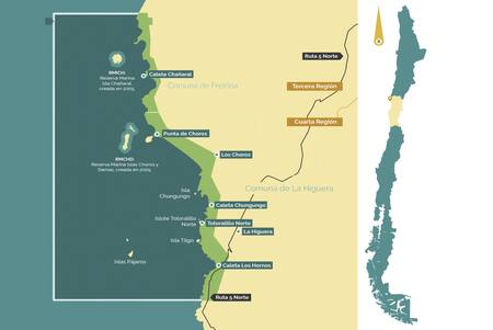 Mapa del Archipielago de Humboldt. Foto: Alianza Humboldt.