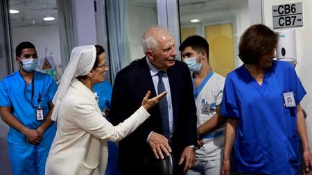 Josep Borrell en el Líbano. Foto: Reuters