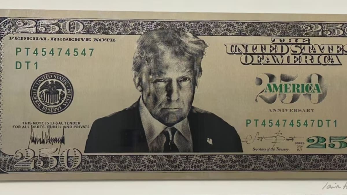 EE.UU. avanza en la creación de un nuevo billete de 250 dólares con la cara de Donald Trump