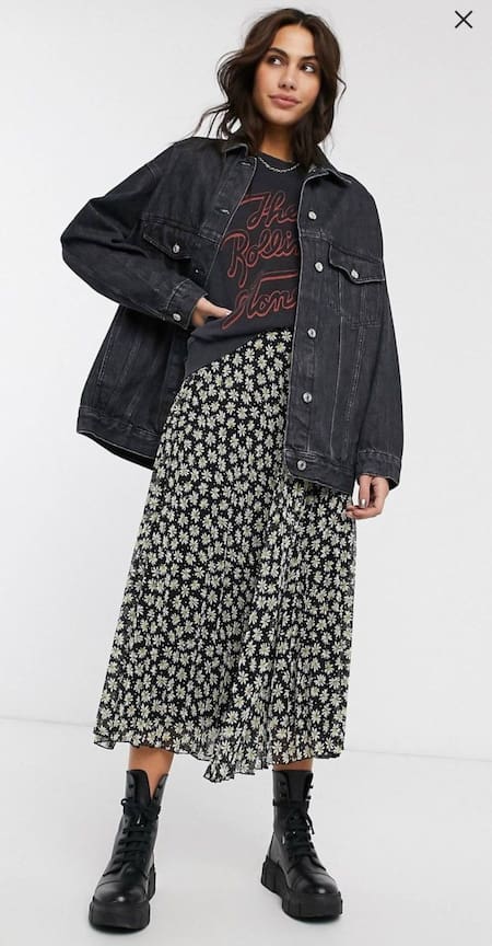 Pollera larga. Fuente: Pinterest