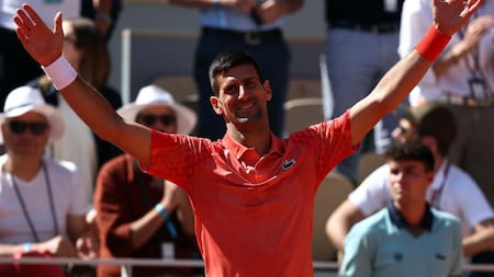 Djokovic venció al peruano Juan Pablo Varillas. Foto: EFE
