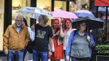 Lluvias en la Ciudad de Buenos Aires. Foto: NA/Daniel Vides.