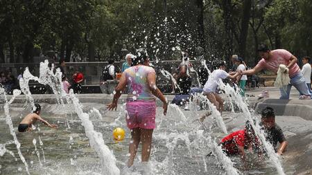 Ola de calor en México. Foto: EFE