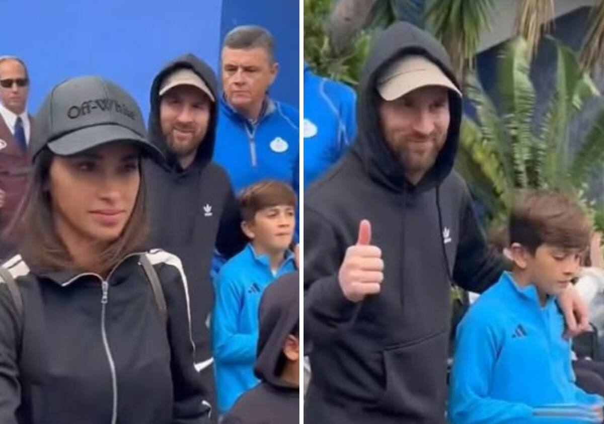 Lionel Messi de vacaciones con su familia en Disney. Foto: captura de video.