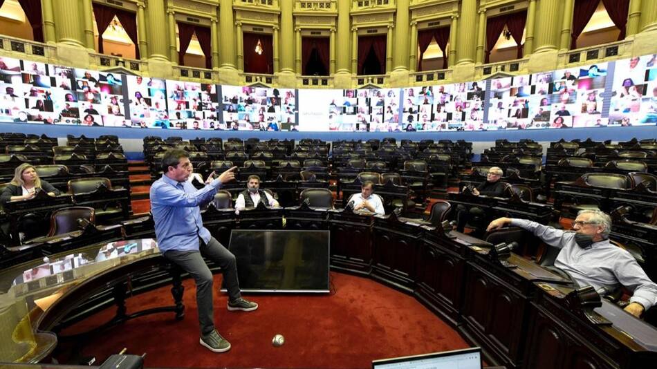 El Congreso se prepara para la primera sesión virtual de su historia, Sergio Massa