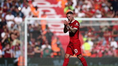 Alexis Mac Allister fue ovacionado por los hinchas del Liverpool. Foto: Reuters.