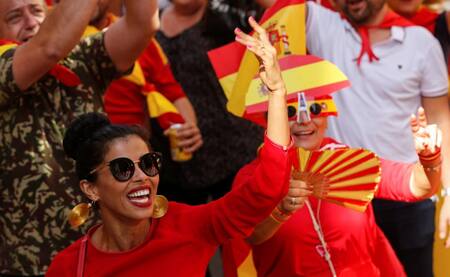 Marcha por unidad de España - Reuters