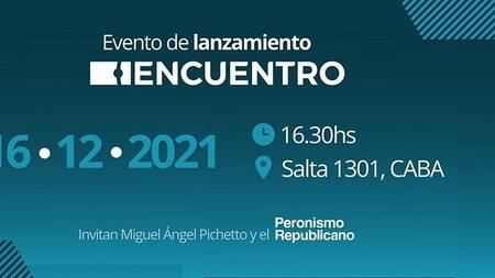 Miguel Angel Pichetto, lanzamiento de Encuentro.