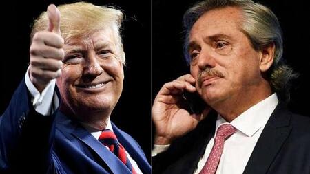 Donald Trump y Alberto Fernández