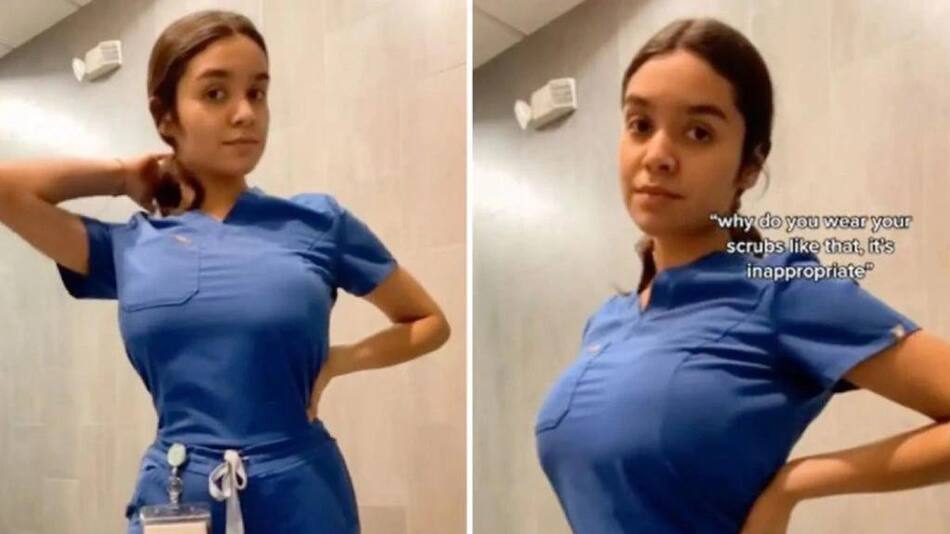 Criticaron a una enfermera en TikTok. Foto: captura de pantalla